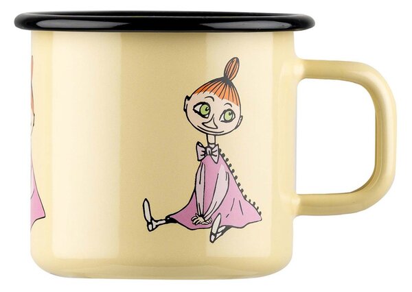 Muurla Mymble Retro enamel mug 37 cl Yellow