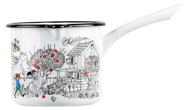 Muurla Pippi The Way Home saucepan 1.3 liter White