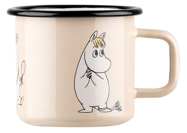 Muurla Snorkmaiden Retro enamel mug 37 cl Beige