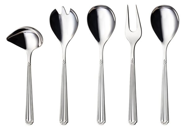 Hardanger Bestikk Renessanse serving set 5 pieces Stainless steel