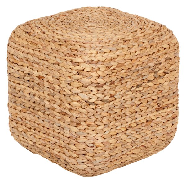 Dixie Lily pouf Natural, water hyacinth, square