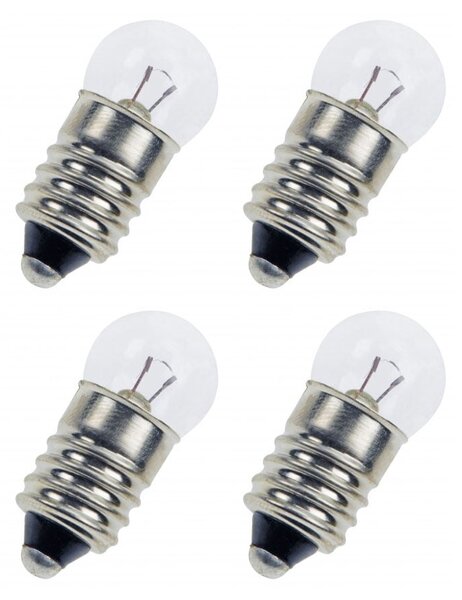 Konsthantverk December light bulb Clear, 5w, 4-pack e10, 3w