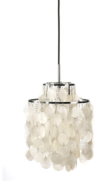 Verpan Fun 2 DM pendant lamp Mother of pearl, chrome