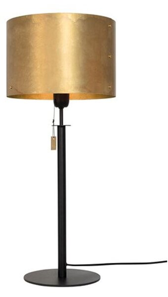 Konsthantverk Svep table lamp Black/raw brass