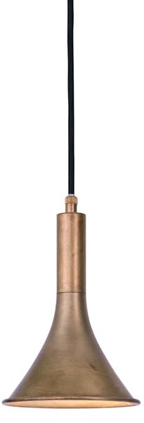 Konsthantverk Megafon 1 - Low straight pendant Brass