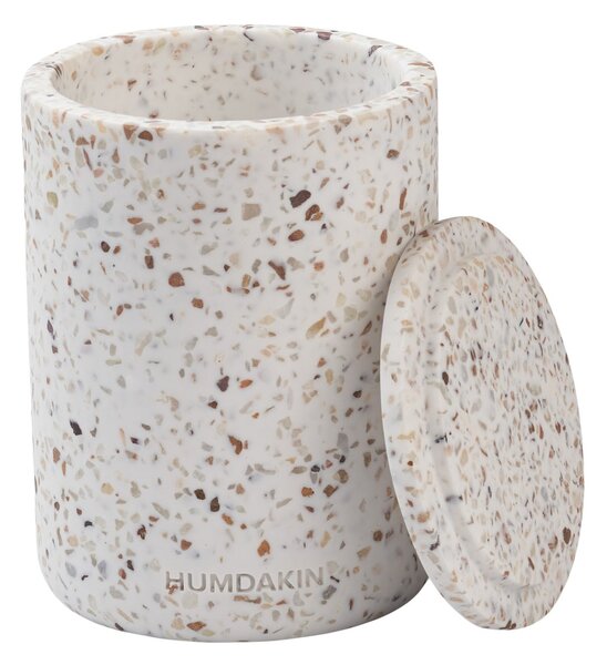 Humdakin Humdakin Terrazzo vase with lid Ø10 cm Red/Beige