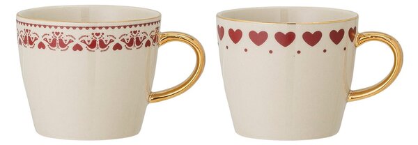 Bloomingville Jolly mug 2-pack Red