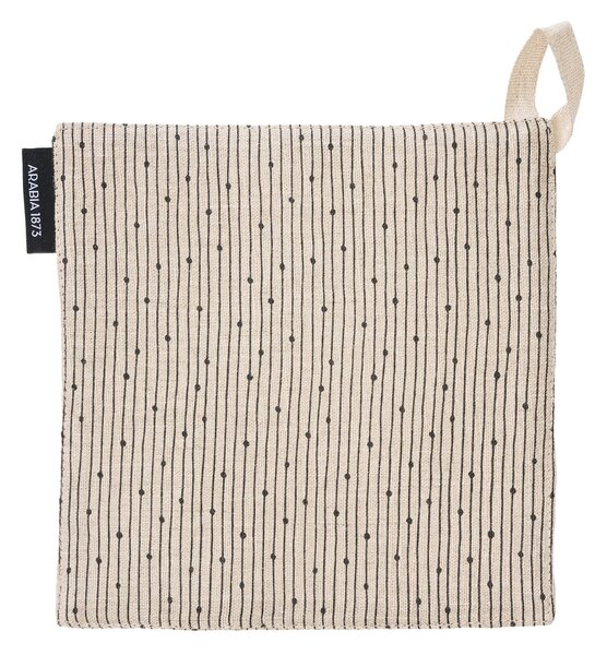 Arabia Mainio Sarastus pot holder Natural white-black