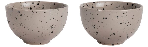 Sagaform Ditte bowl 2-pack grey-black