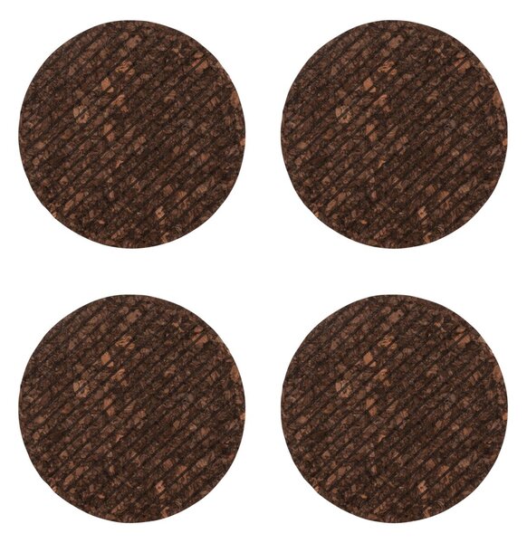 Sagaform Dante coaster in cork 4-pack Brown