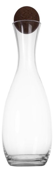 Sagaform Nature carafe with cork stopper 1.5 l Clear-dark brown