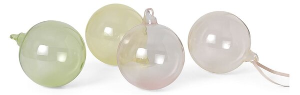 Ferm LIVING Christmas bauble large 4-pack mixed light