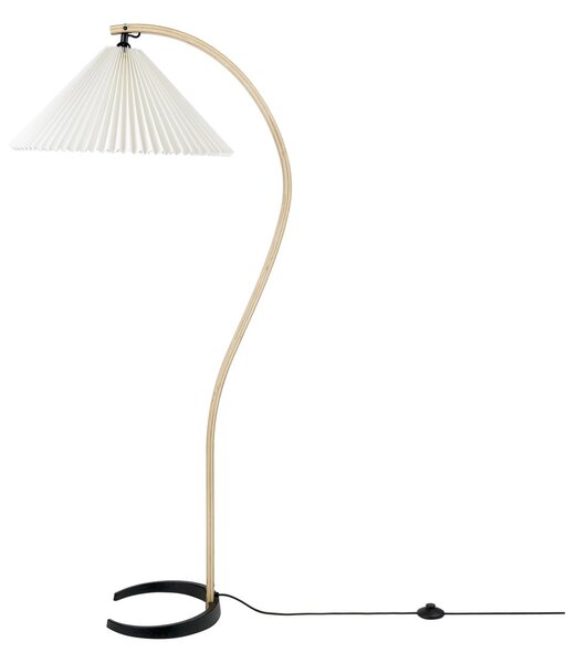 GUBI Timberline floor lamp Oak-birch-white