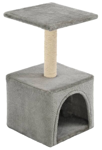 Cat Tree with Sisal Scratching Post 55 cm Grey