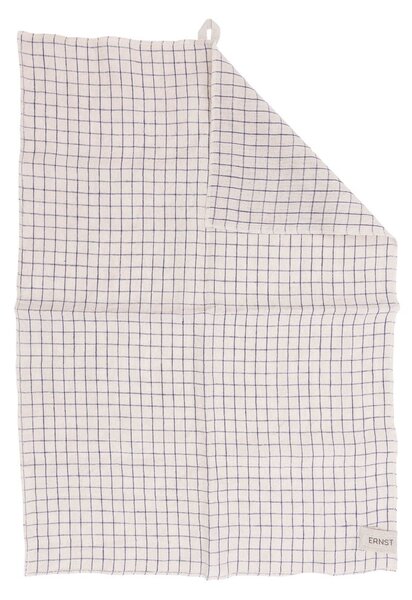 ERNST Ernst tea towel checked Blue-beige