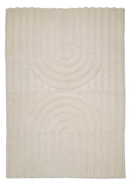 Classic Collection Curve wool rug 250x350 cm Ivory