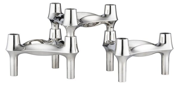 STOFF STOFF Nagel BMF candle holder 3-pack Chrome