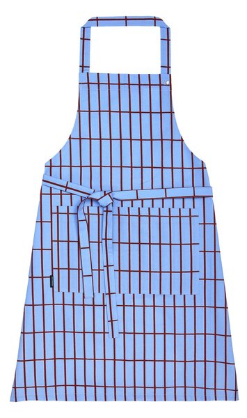 Marimekko Pieni Tiiliskivi apron Brown-blue