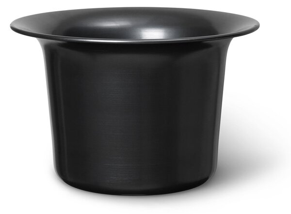 Ferm LIVING Spun alu basket low Ø37 Blackened Aluminium