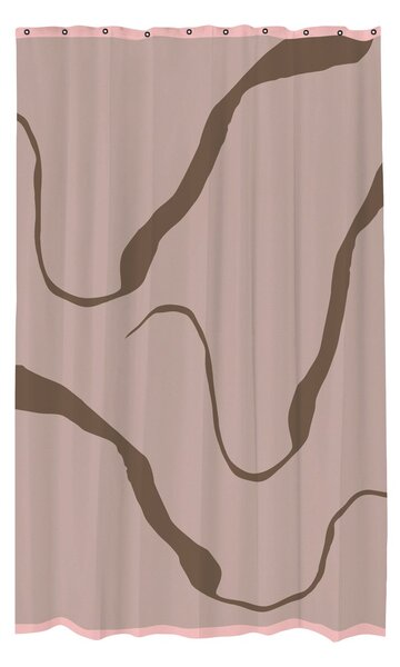 Mette Ditmer Process shower curtain 150x200 cm Brown