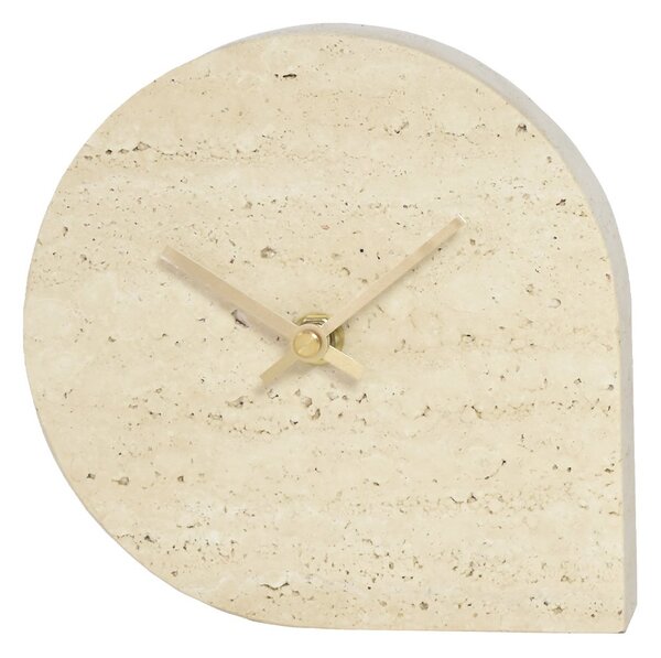 AYTM STILLA clock 15.8x16 cm Travertine