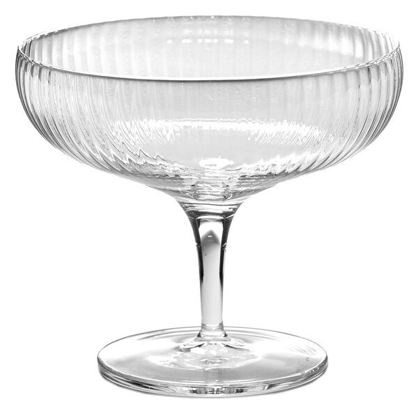 Serax Inku champagne coupe glass 15 cl Clear