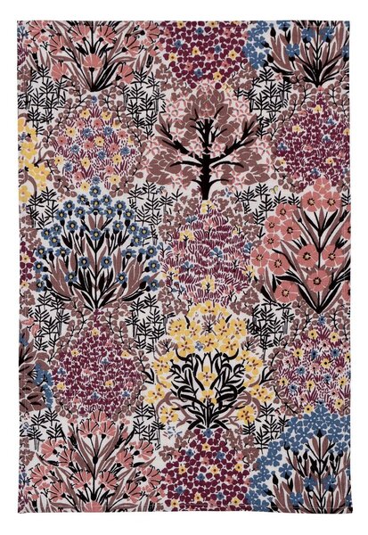 Almedahls Botanical Garden kitchen towel 47x70 cm Pink brown