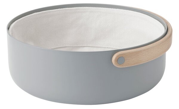 Stelton Emma bread basket with handle Ø23 cm Grey-book