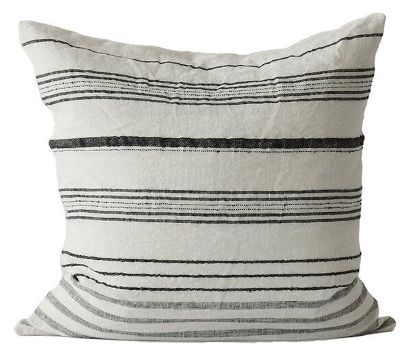 Tell Me More Noelle cushion cover linen 50x50 cm White/black