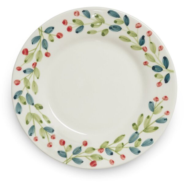 Mateus Basic Christmas plate Ø21 cm White-multi