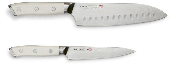 Markus Aujalay Markus Damascus Japanese knife set Japanese chef's knife and paring knife