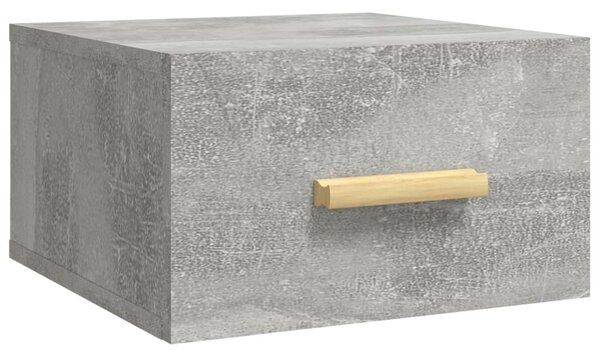 Wall-mounted Bedside Cabinet Concrete Grey 35x35x20 cm