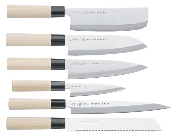 Satake Knife set in balsa box 35x38 cm 6 pieces