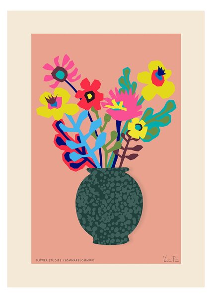 Paper Collective Flower Studies 02 (Sommar) poster 50x70 cm