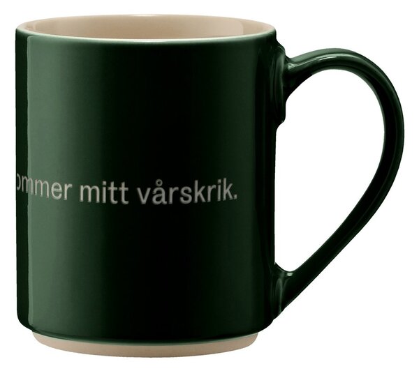 Design House Stockholm Astrid Lindgren mug. håll for örona Swedish text