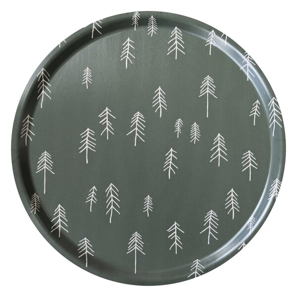 Fine Little Day Tall tray Ø38 cm Green-nude