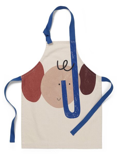 Ferm LIVING Elephant childrens apron Offwhite