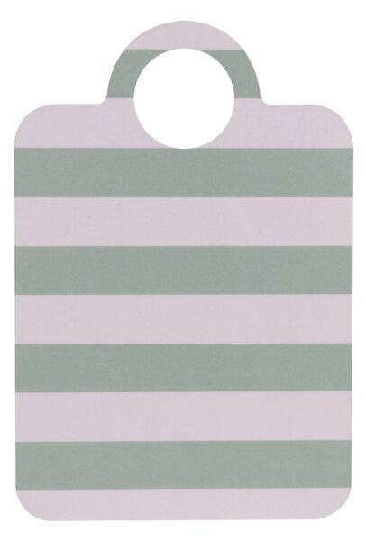 Muurla Checks & Stripes tray 21x31 cm Mint-blue