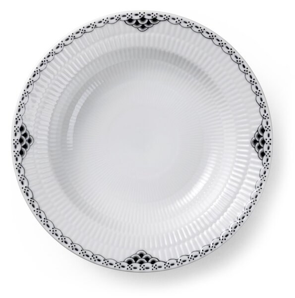 Royal Copenhagen Black Lace deep plate Ø21 cm