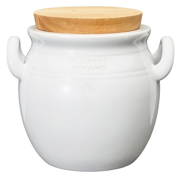 Höganäs Keramik Höganäs Ceramic jar 1 l White