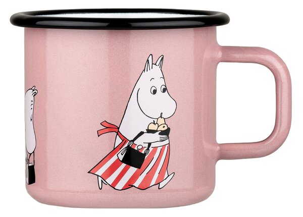 Muurla Moomin mamma enamel mug 37 cl Pink