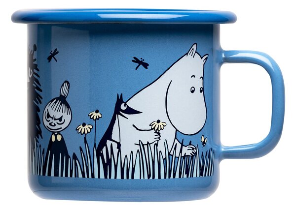 Muurla Moomin enamel mug friends 25 cl Blue