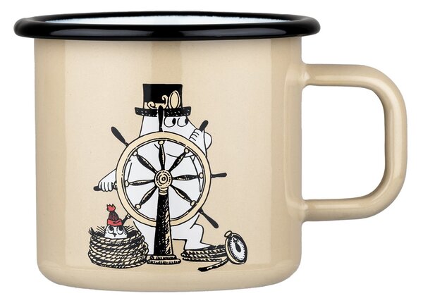 Muurla Moomin enamel mug The adventurer 37 cl Beige