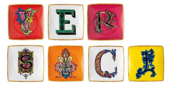 Versace Versace Holiday Alphabet saucer 12 cm 7-pack Versace