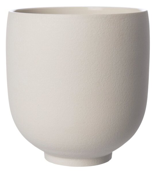 ERNST Ernst flower pot on foot natural white H28 cm Ø26 cm