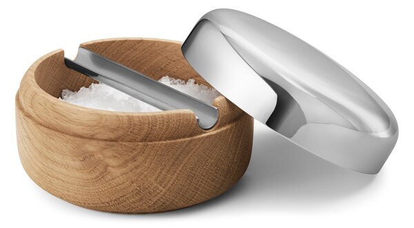 Georg Jensen Alfredo salt cellar Ø8.5 cm Oak-stainless steel