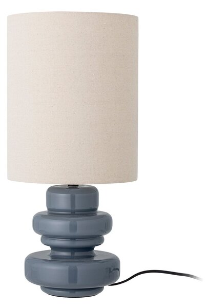 Bloomingville Fabiola table lamp Ø24x51 cm Blue glass-linen