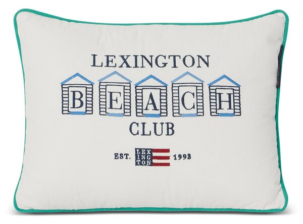 Lexington Beach Club Small Embroidered cushion 30x40 cm Blue-white-green