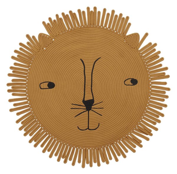 OYOY Mara Lion children's rug Ø98 cm