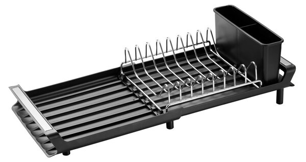 Dorre Dayra collapsable dish rack 20x47 cm Black